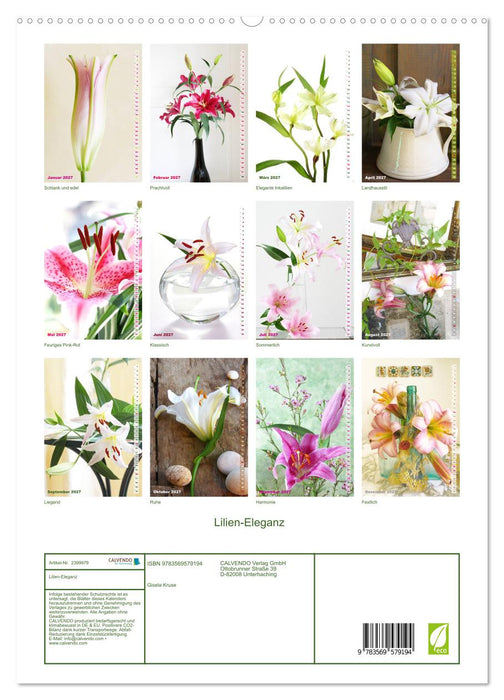 Lilien-Eleganz (CALVENDO Premium Wandkalender 2027)