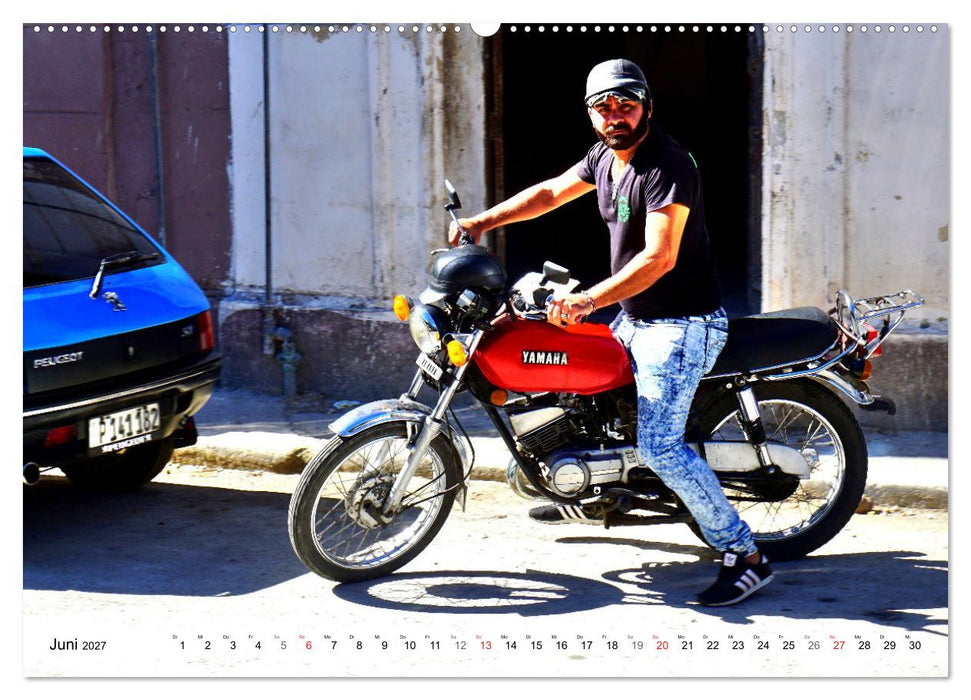 Zweirad Nostalgie - YAMAHA in Kuba (CALVENDO Wandkalender 2027)