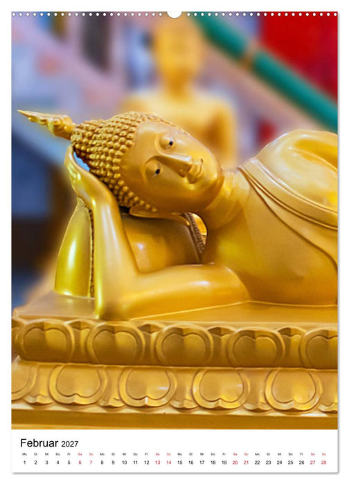 Wat Chalong - Tempel mit ganz speziellem Charme (CALVENDO Premium Wandkalender 2027)