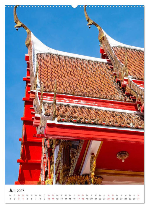 Wat Chalong - Tempel mit ganz speziellem Charme (CALVENDO Premium Wandkalender 2027)