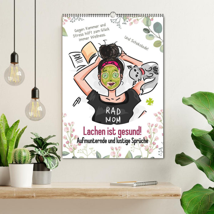 Lachen ist gesund! Aufmunternde und lustige Sprüche (CALVENDO Wandkalender 2027)