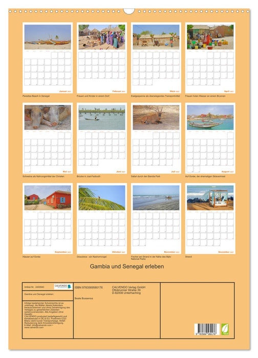 Gambia und Senegal erleben (CALVENDO Wandkalender 2027)