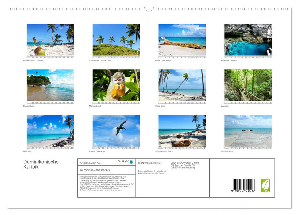 Dominikanische Karibik (CALVENDO Premium Wandkalender 2027)