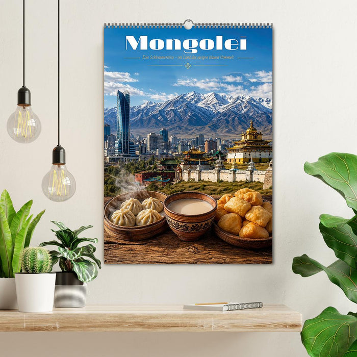 Mongolei – Eine Schlemmerreise ins Land des ewigen blauen Himmels (CALVENDO Wandkalender 2027)