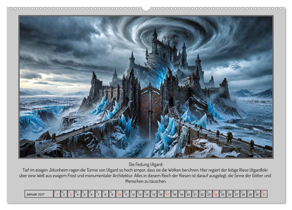 In Yggdrasils Schatten: Ein Pfad durch die neun Welten (CALVENDO Wandkalender 2027)