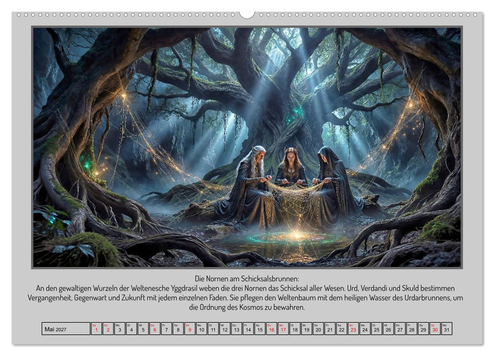 In Yggdrasils Schatten: Ein Pfad durch die neun Welten (CALVENDO Wandkalender 2027)