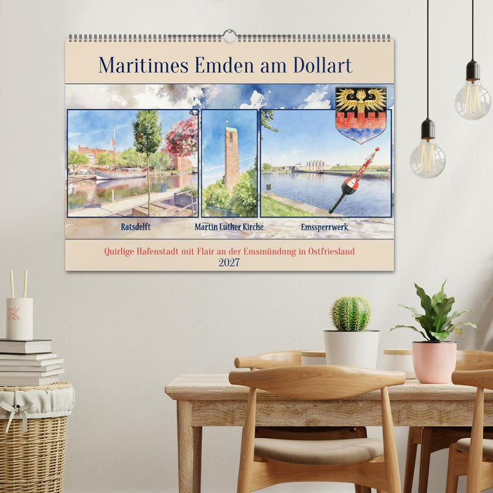 Maritimes Emden am Dollart (CALVENDO Wandkalender 2027)