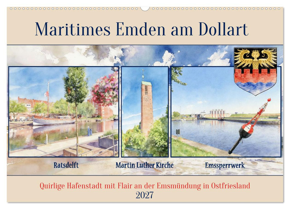 Maritimes Emden am Dollart (CALVENDO Wandkalender 2027)