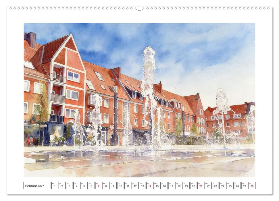 Maritimes Emden am Dollart (CALVENDO Wandkalender 2027)