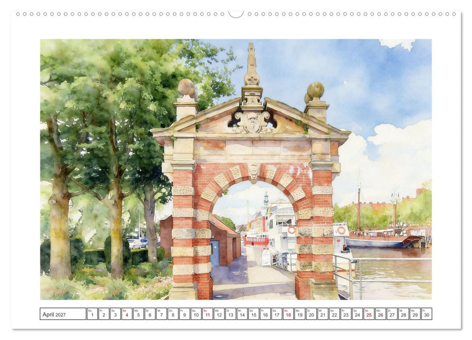 Maritimes Emden am Dollart (CALVENDO Wandkalender 2027)
