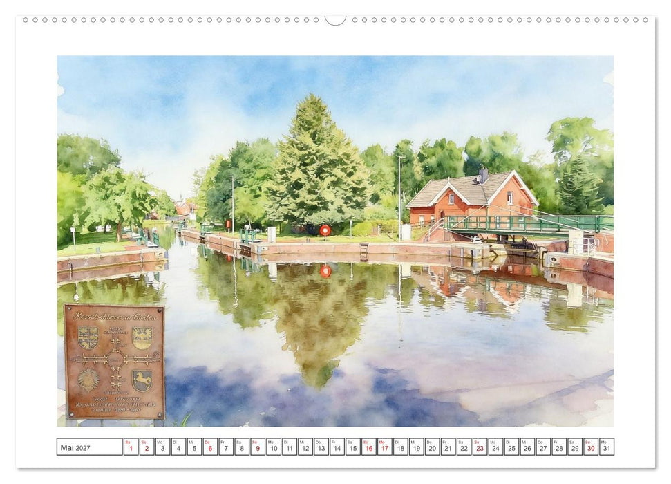 Maritimes Emden am Dollart (CALVENDO Wandkalender 2027)