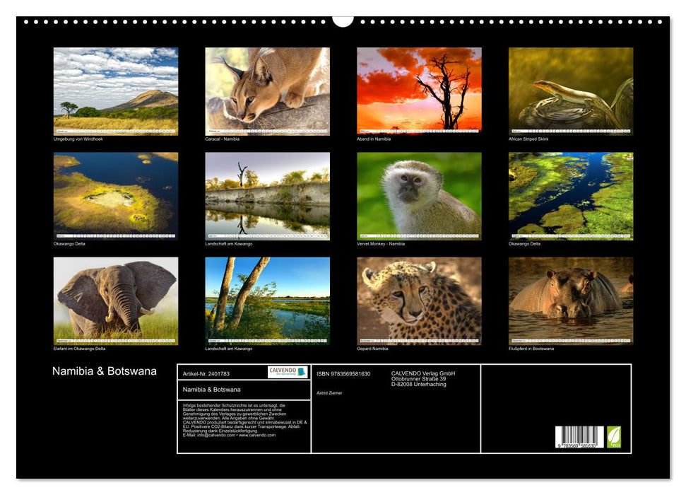 Namibia & Botswana (CALVENDO Wandkalender 2027)