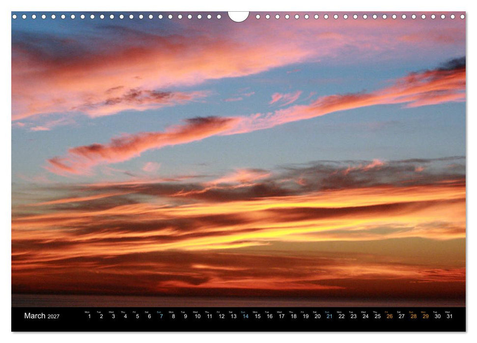 Cloudy skies over Lanzarote (CALVENDO Monthly Calendar 2027)