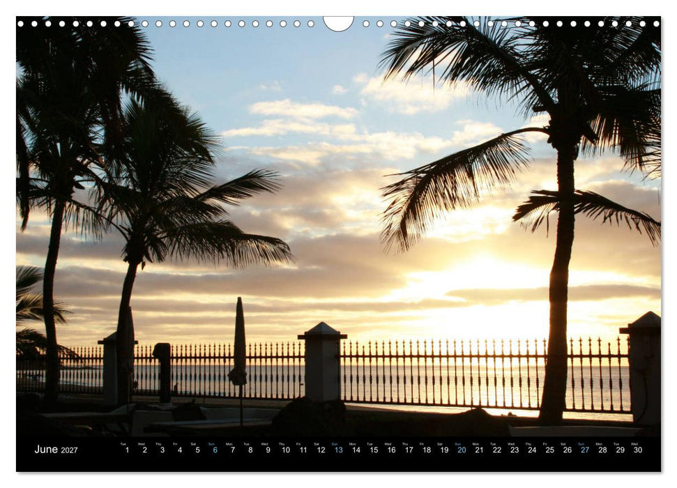 Cloudy skies over Lanzarote (CALVENDO Monthly Calendar 2027)