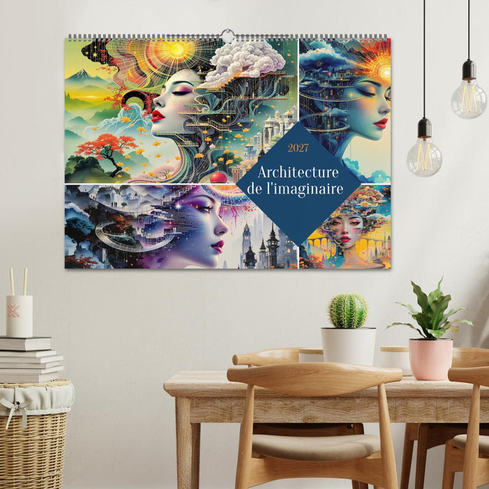Architecture de l'imaginaire (CALVENDO Calendrier mensuel 2027)