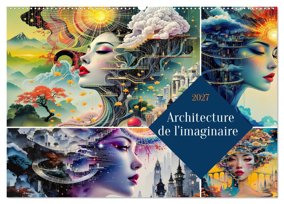 Architecture de l'imaginaire (CALVENDO Calendrier mensuel 2027)