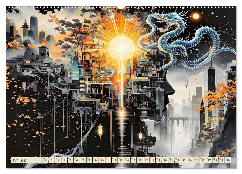 Architecture de l'imaginaire (CALVENDO Calendrier mensuel 2027)