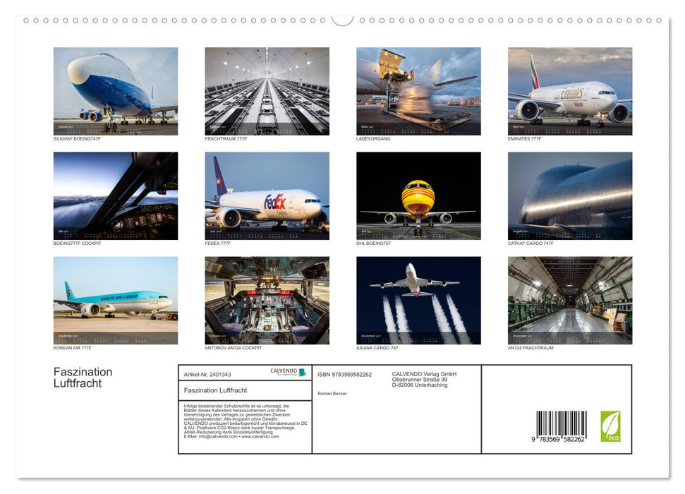Faszination Luftfracht (CALVENDO Premium Wandkalender 2027)