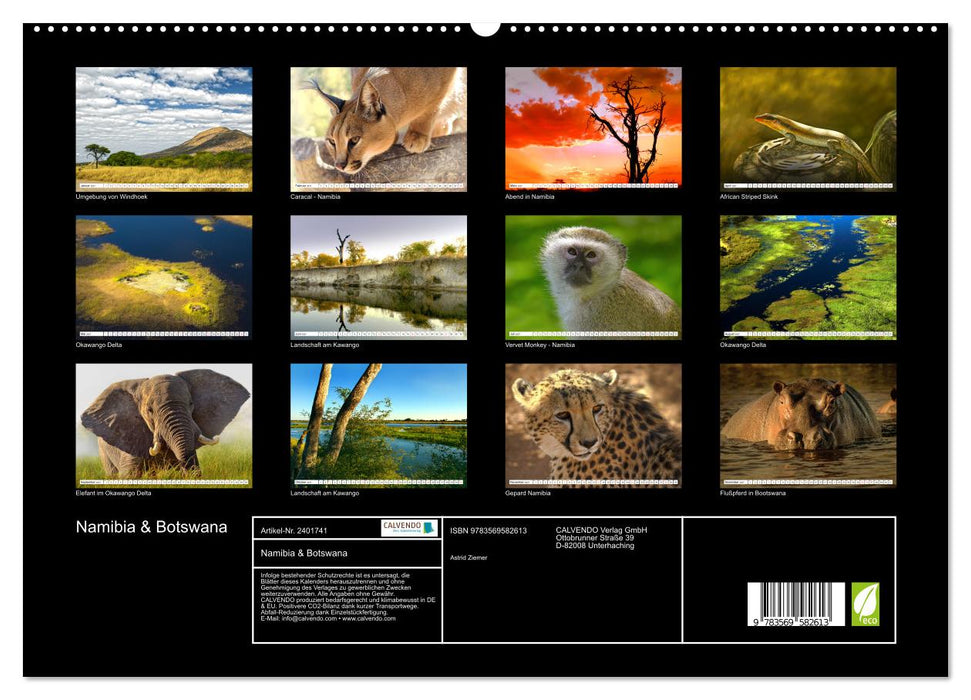 Namibia & Botswana (CALVENDO Premium Wandkalender 2027)
