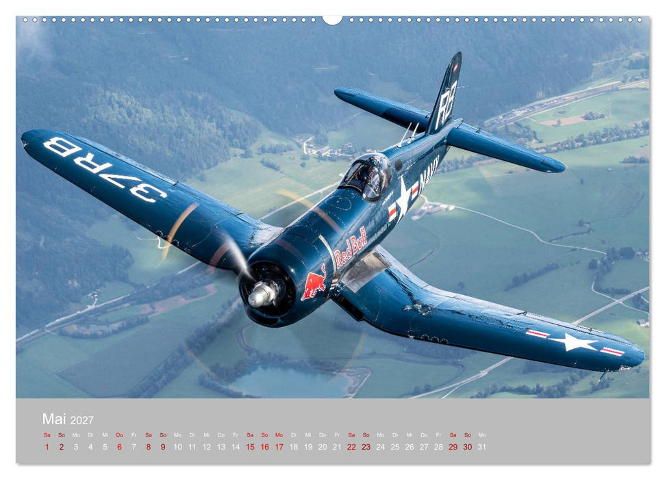 Fliegende Legenden - Warbirds (CALVENDO Wandkalender 2027)