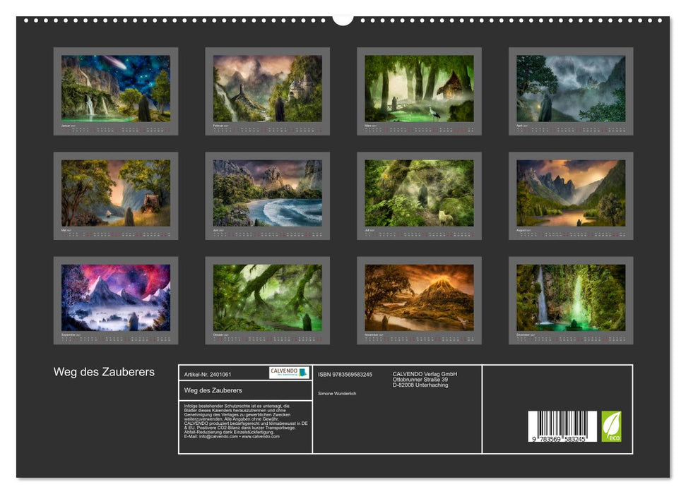 Weg des Zauberers (CALVENDO Premium Wandkalender 2027)