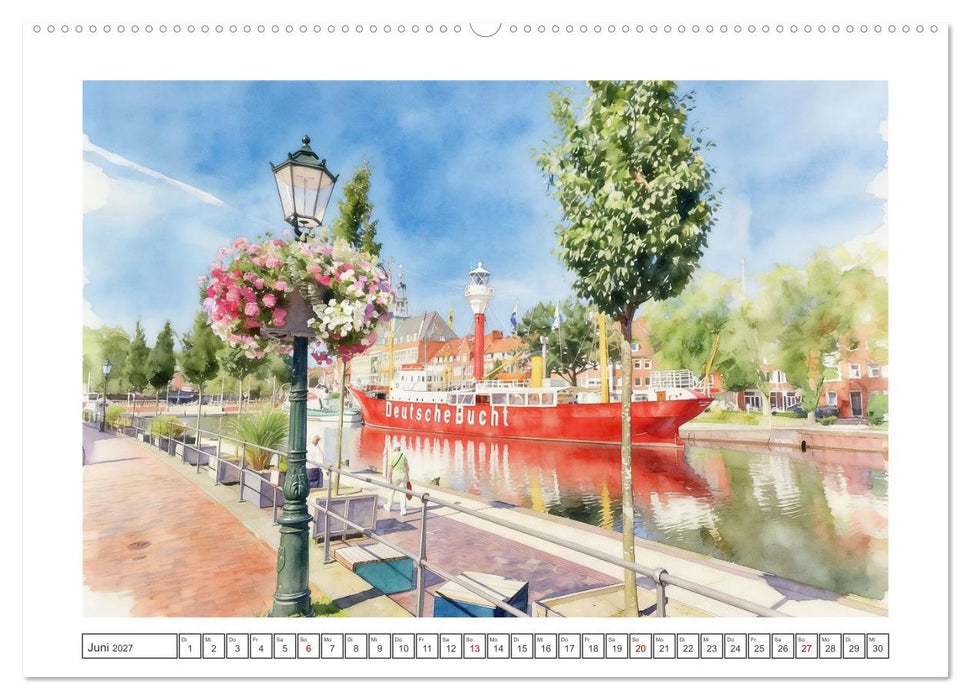 Maritimes Emden am Dollart (CALVENDO Premium Wandkalender 2027)