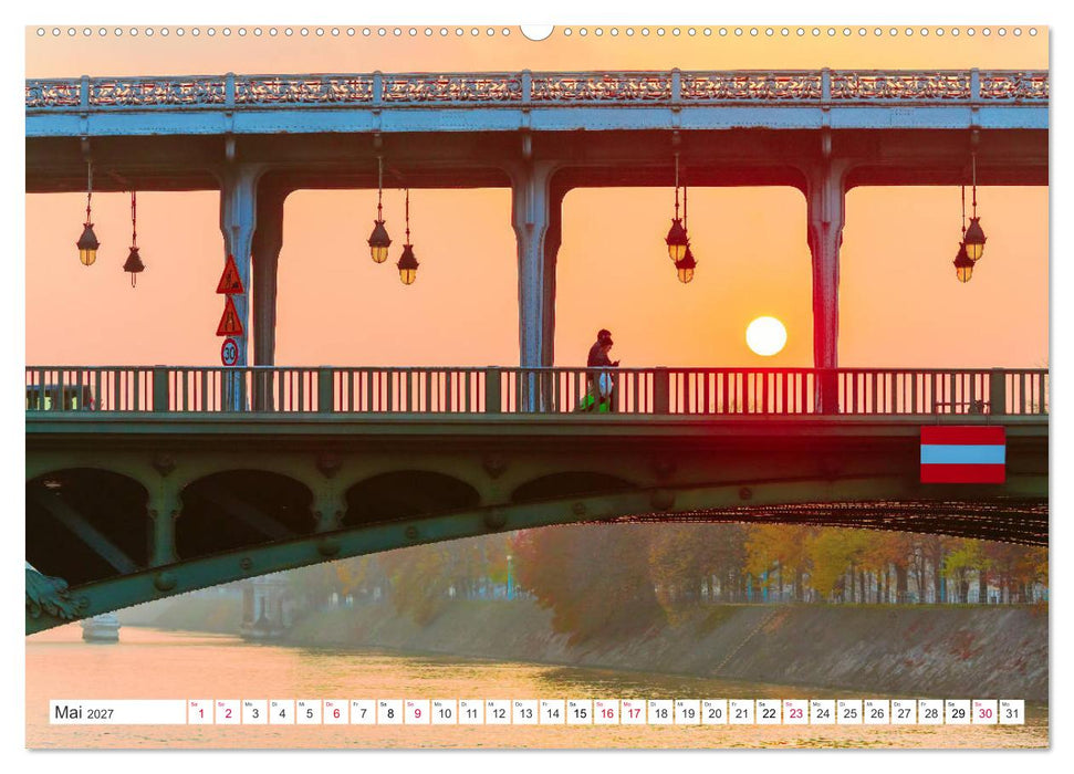 Geliebtes Paris - Ein Bilderbogen aus der Stadt der Liebe (CALVENDO Premium Wandkalender 2027)