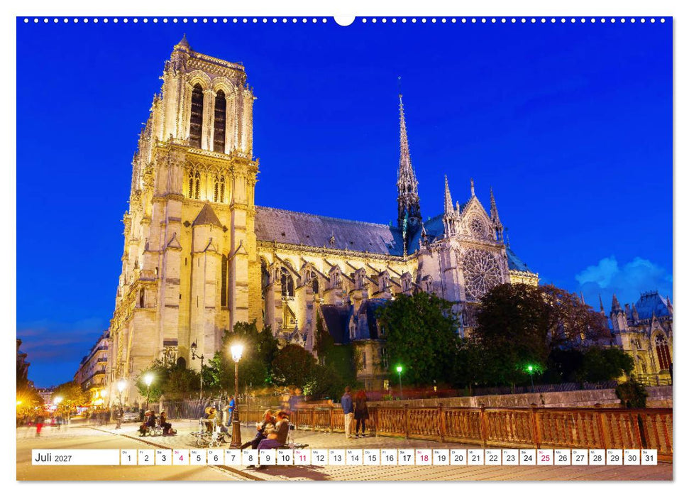 Geliebtes Paris - Ein Bilderbogen aus der Stadt der Liebe (CALVENDO Premium Wandkalender 2027)