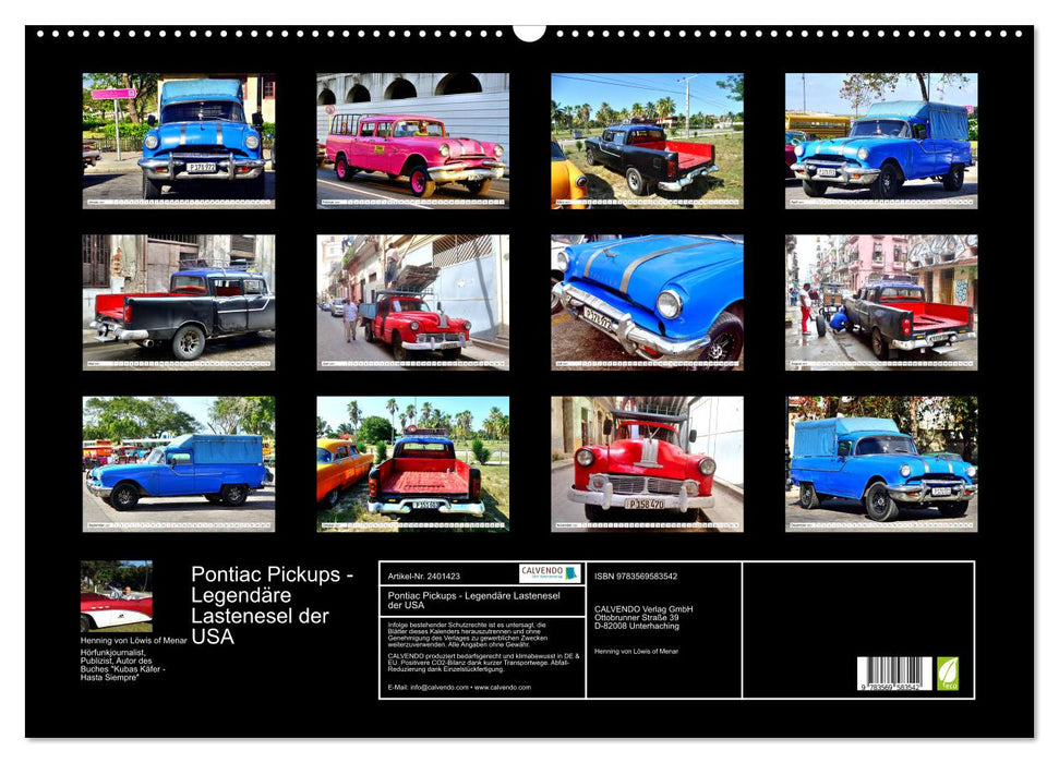 Pontiac Pickups - Legendäre Lastenesel der USA (CALVENDO Wandkalender 2027)