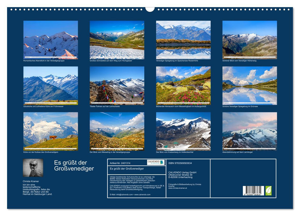 Es grüßt der Großvenediger (CALVENDO Wandkalender 2027)