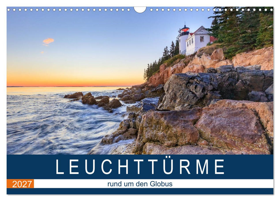LEUCHTTÜRME - rund um den Globus (CALVENDO Wandkalender 2027)