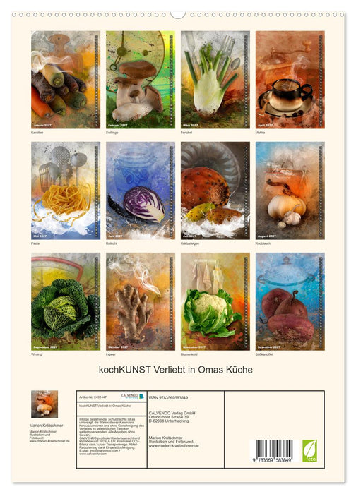 kochKUNST Verliebt in Omas Küche (CALVENDO Premium Wandkalender 2027)