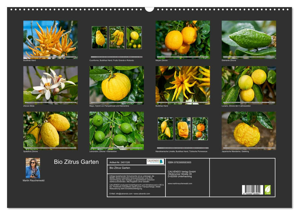 Bio Zitrus Garten (CALVENDO Wandkalender 2027)