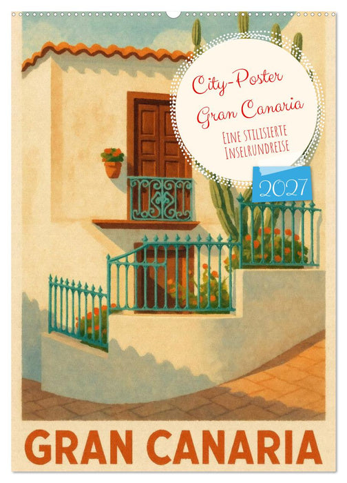 City Poster Gran Canaria (CALVENDO Wandkalender 2027)