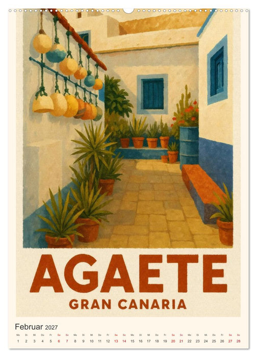 City Poster Gran Canaria (CALVENDO Wandkalender 2027)