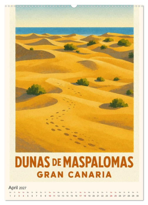 City Poster Gran Canaria (CALVENDO Wandkalender 2027)