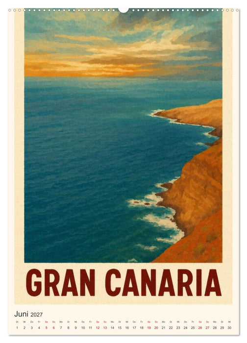 City Poster Gran Canaria (CALVENDO Wandkalender 2027)