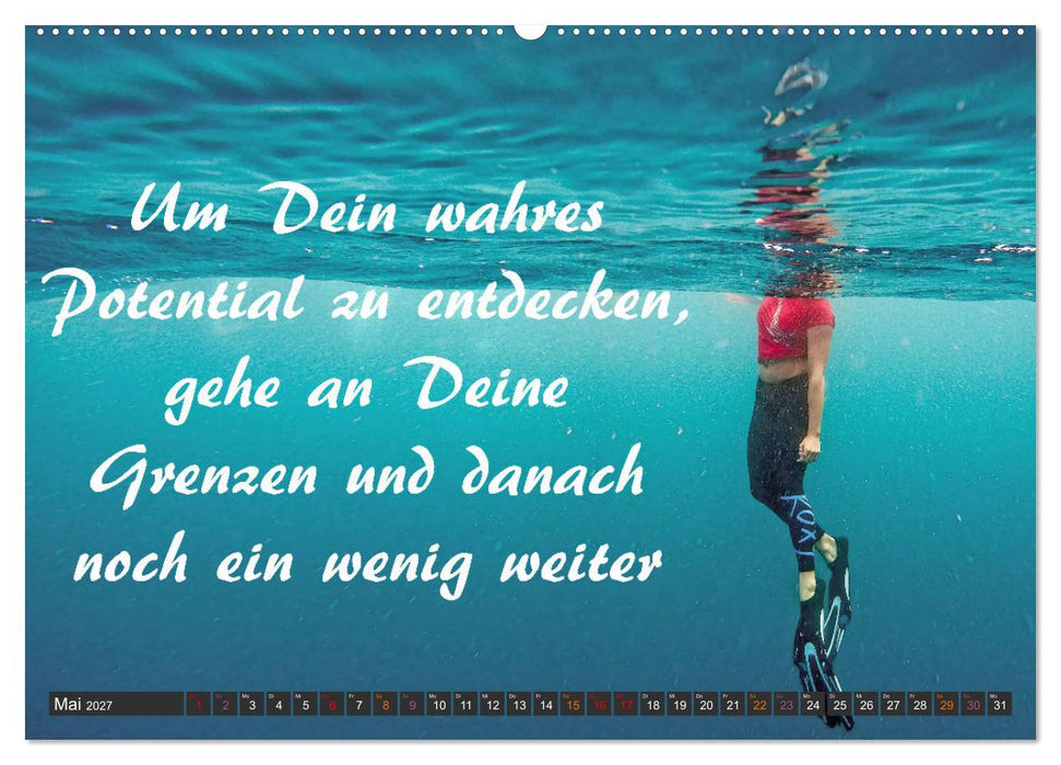 Sport Spruchkalender (CALVENDO Wandkalender 2027)