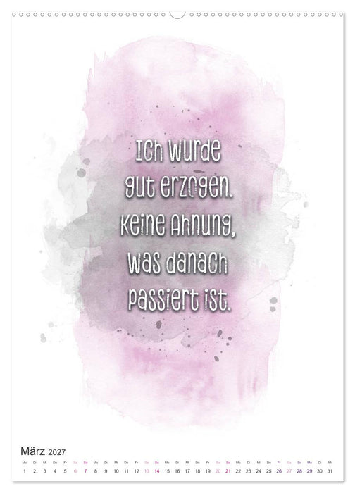 Das Alter ist nur eine Zahl (CALVENDO Wandkalender 2027)