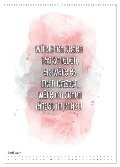 Das Alter ist nur eine Zahl (CALVENDO Wandkalender 2027)