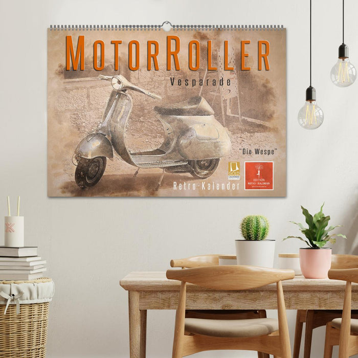 Mototrroller - Vesparade (CALVENDO Wandkalender 2027)