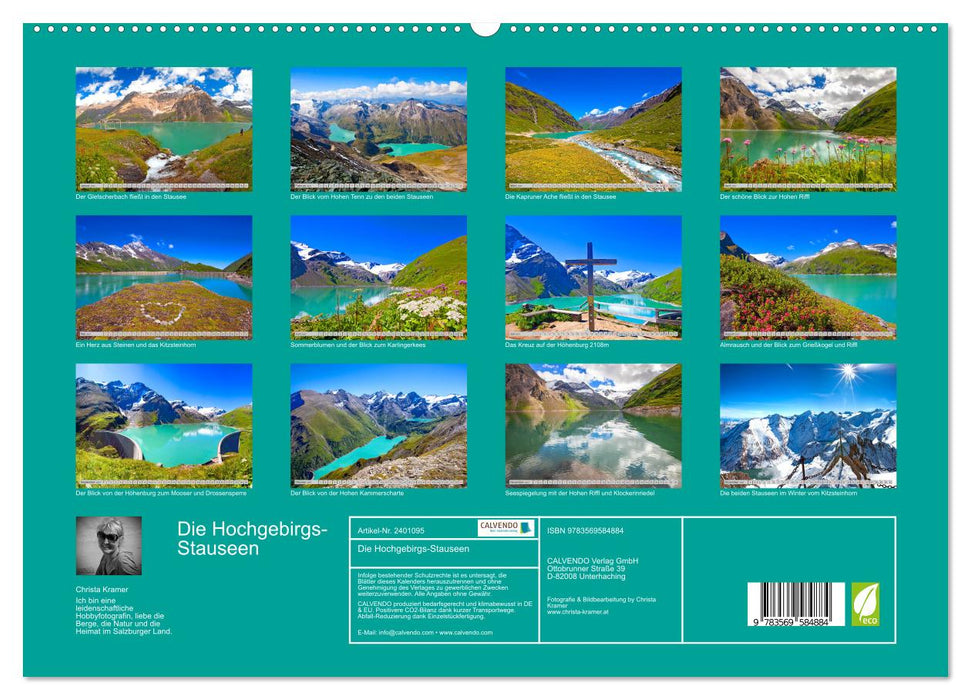 Die Hochgebirgs-Stauseen (CALVENDO Premium Wandkalender 2027)