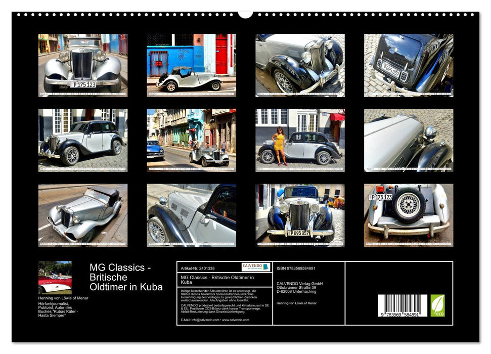 MG Classics - Britische Oldtimer in Kuba (CALVENDO Premium Wandkalender 2027)