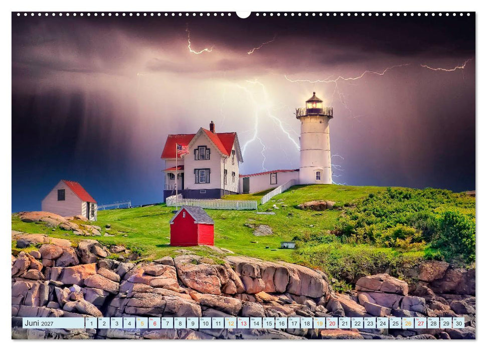 Leuchtturm Gewitter (CALVENDO Wandkalender 2027)