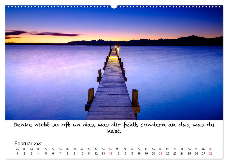 Meditation Wasser (CALVENDO Wandkalender 2027)