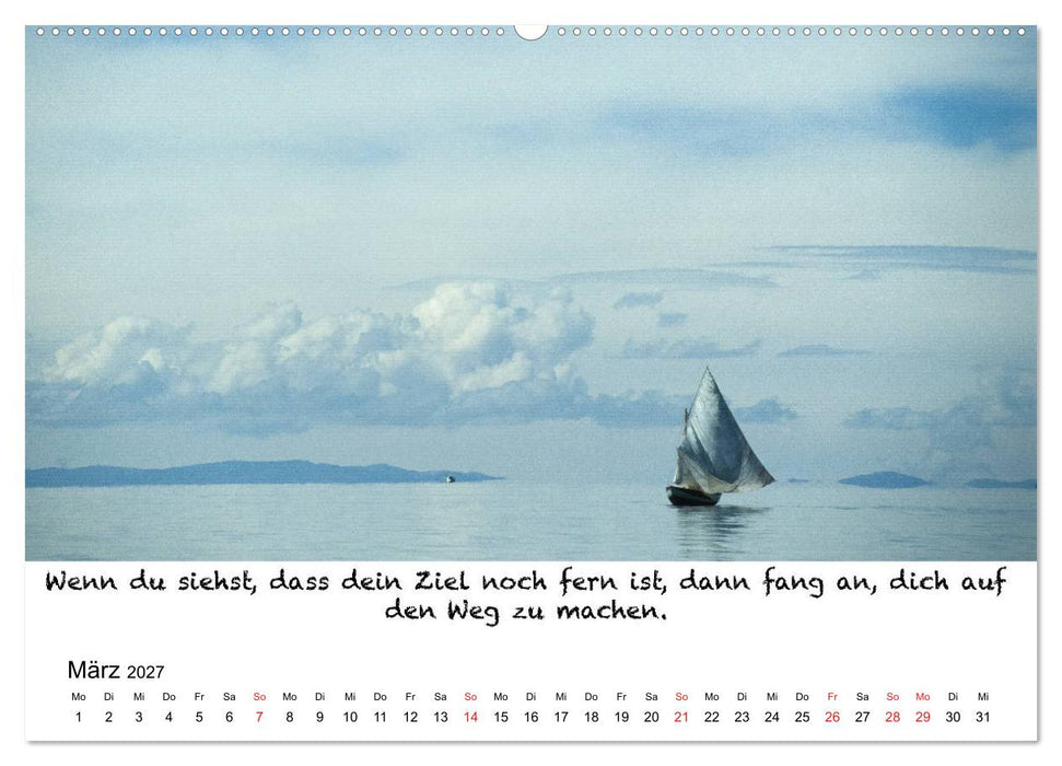 Meditation Wasser (CALVENDO Wandkalender 2027)