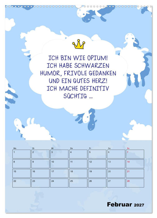 Königin über alles! Typokalender für starke Frauen (CALVENDO Premium Wandkalender 2027)