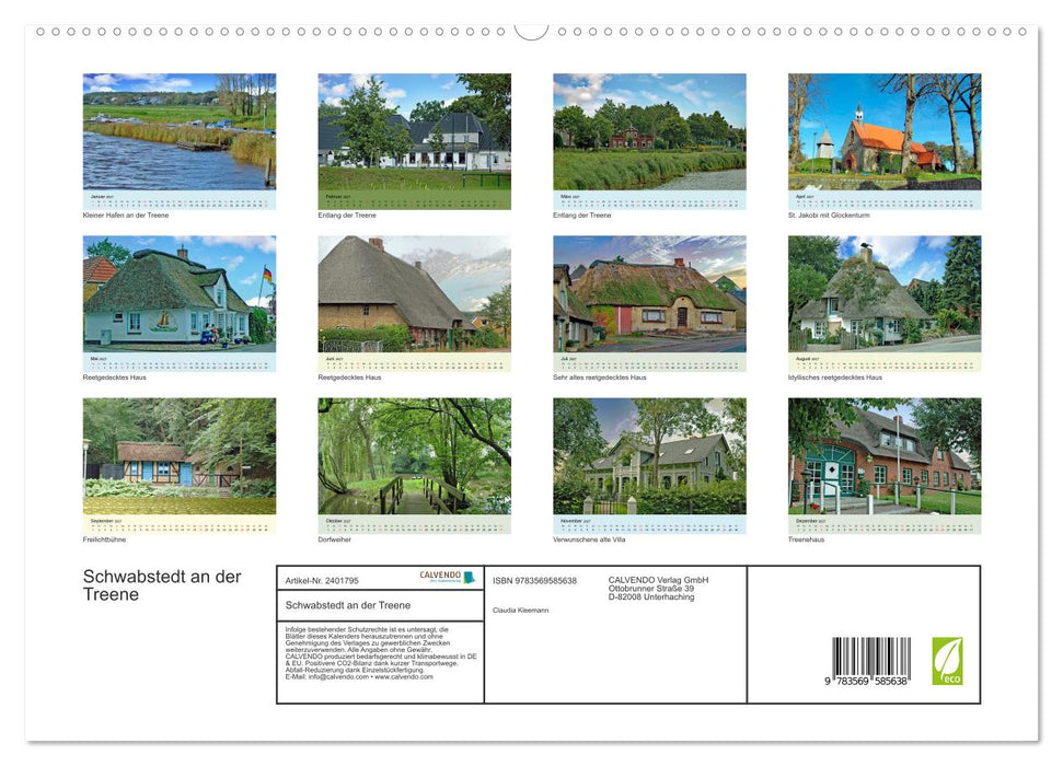 Schwabstedt an der Treene (CALVENDO Premium Wandkalender 2027)