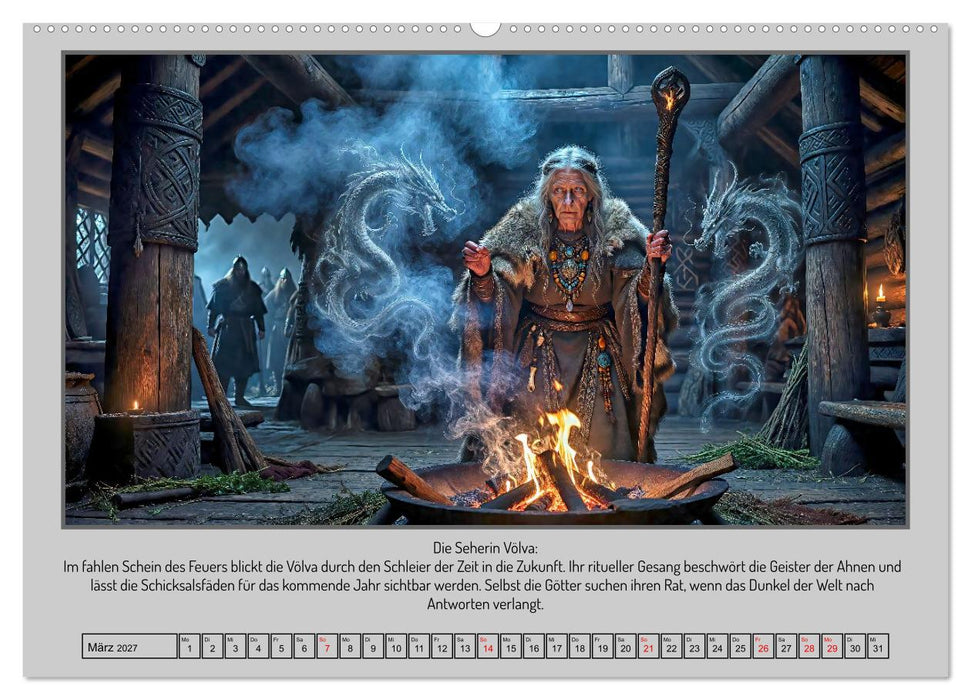 In Yggdrasils Schatten: Ein Pfad durch die neun Welten (CALVENDO Premium Wandkalender 2027)