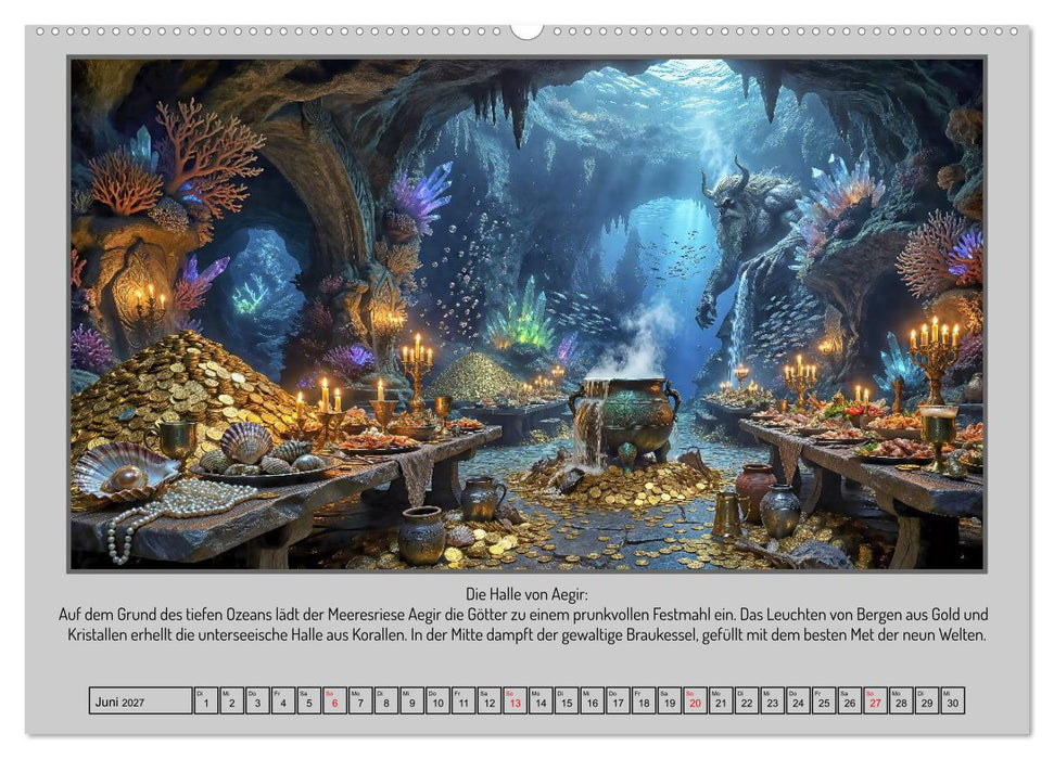 In Yggdrasils Schatten: Ein Pfad durch die neun Welten (CALVENDO Premium Wandkalender 2027)